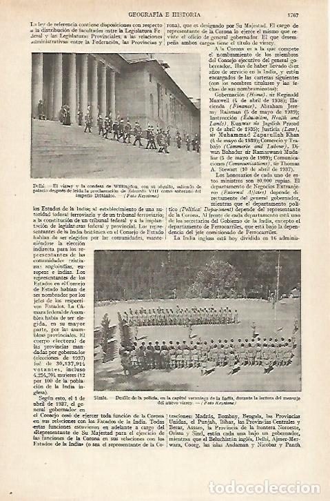 Otros art&iacute;culos de coleccionismo en papel: LAMINA ESPASA 27319: Desfile de la policia en Simia - Varios