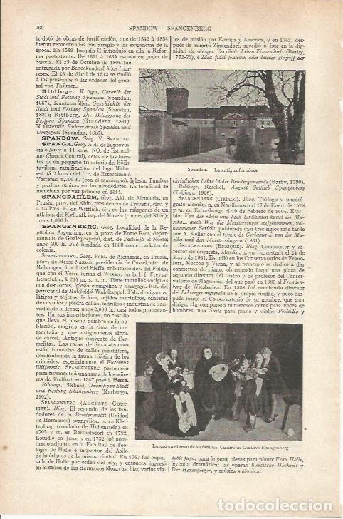 Otros art&iacute;culos de coleccionismo en papel: LAMINA ESPASA 34236: Fortaleza de Spandau, Alemania - Varios