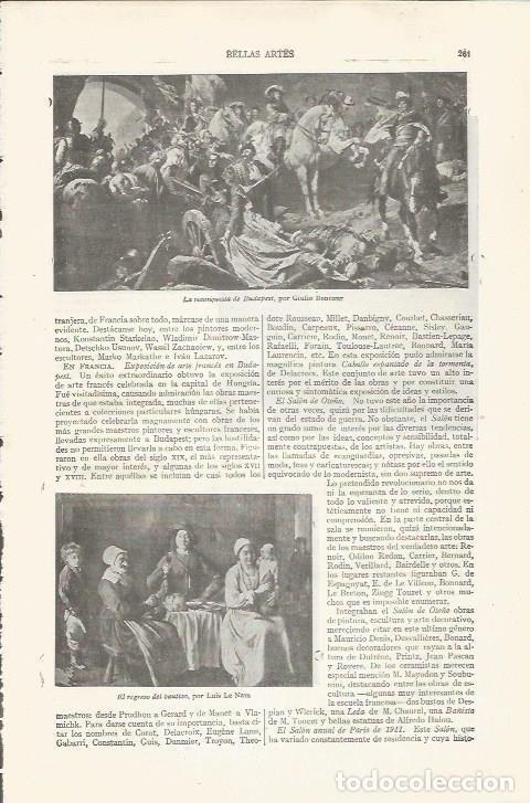 Otros art&iacute;culos de coleccionismo en papel: LAMINA ESPASA 34389: La reconquista de Budapest,por G. Benezeur - Varios
