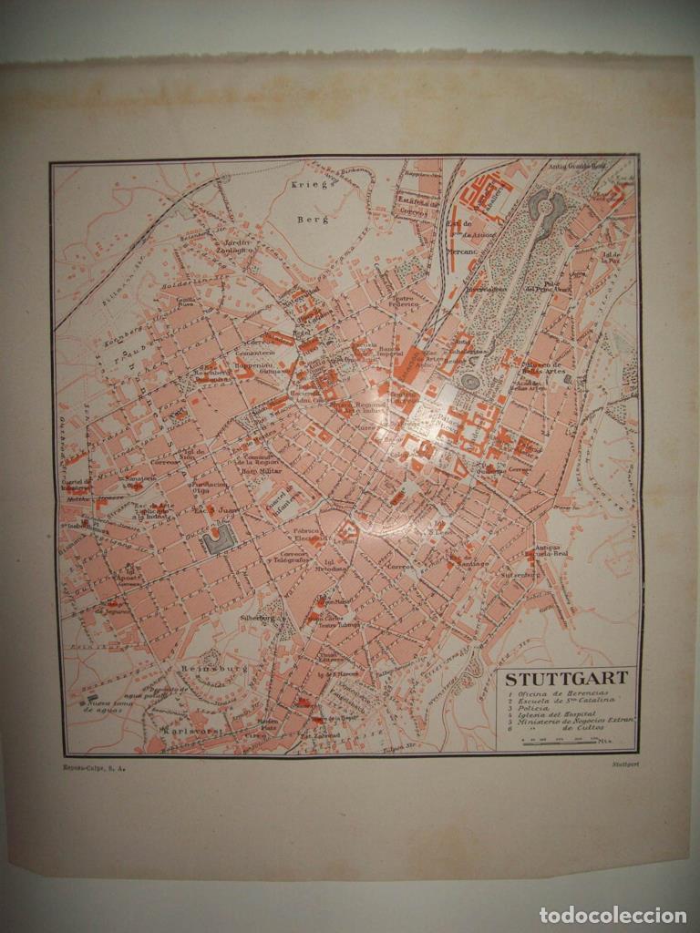 Otros art&iacute;culos de coleccionismo en papel: LAMINA ESPASA 34317: Plano de Stuttgart - Varios