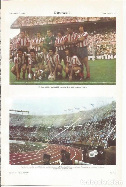 Otros art&iacute;culos de coleccionismo en papel: LAMINA ESPASA 34002: El Atletico de Madrid de la temporada 1976-1977 - Varios