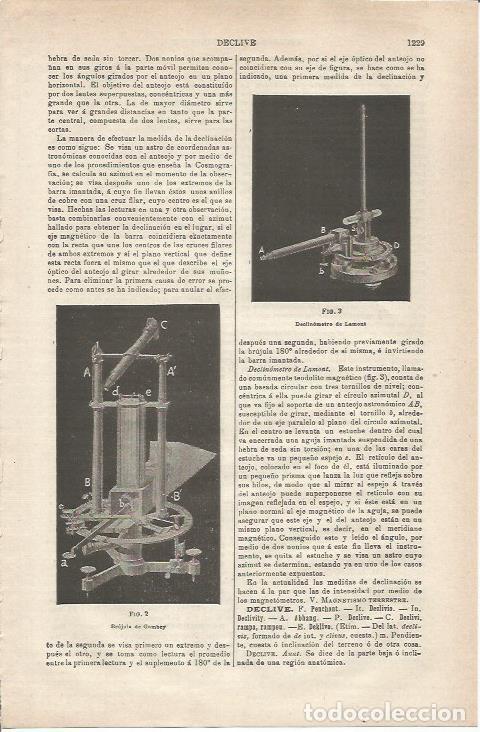 Otros art&iacute;culos de coleccionismo en papel: LAMINA ESPASA 33944: Brujula de Gambey - Varios