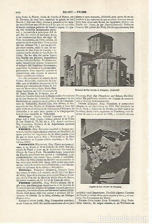 Otros art&iacute;culos de coleccionismo en papel: LAMINA ESPASA 27537: San Martin de Fromista Palencia - Varios
