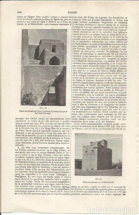 Otros art&iacute;culos de coleccionismo en papel: LAMINA ESPASA 35191: Torre del Deir Baramus - Varios
