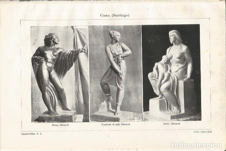 Otros art&iacute;culos de coleccionismo en papel: LAMINA ESPASA 34914: Diana, Jugadora de golf y Dolor, por Santiago Costa - Varios