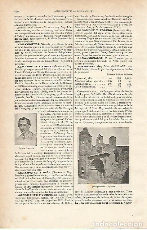 Otros art&iacute;culos de coleccionismo en papel: LAMINA ESPASA 15402: Iglesia de Agramunt Lleida - Varios