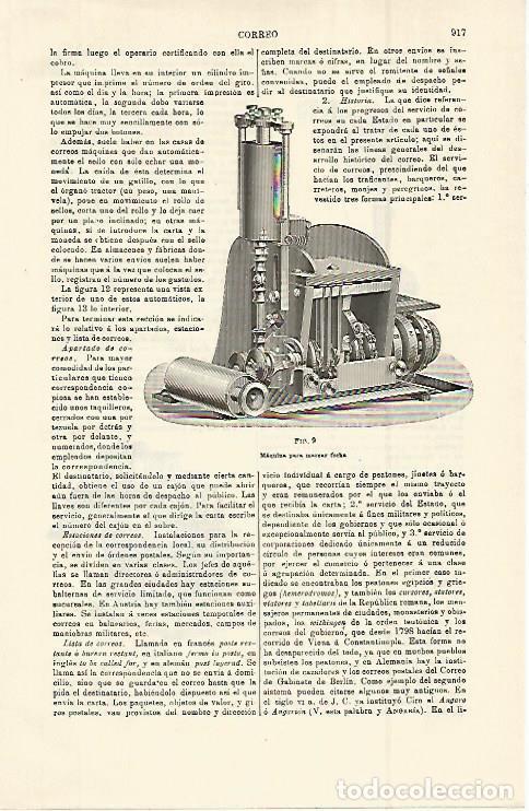 Otros art&iacute;culos de coleccionismo en papel: LAMINA ESPASA 15044: Maquina para marcar fecha - Varios