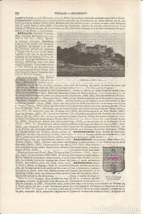 Otros art&iacute;culos de coleccionismo en papel: LAMINA ESPASA 34475: Castillo de Bernburgo, Alemania - Varios