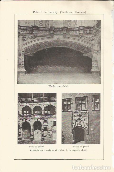 Otros art&iacute;culos de coleccionismo en papel: LAMINA ESPASA 34478: Detalles del Palacio de Bernuy, Toulousse, Francia - Varios