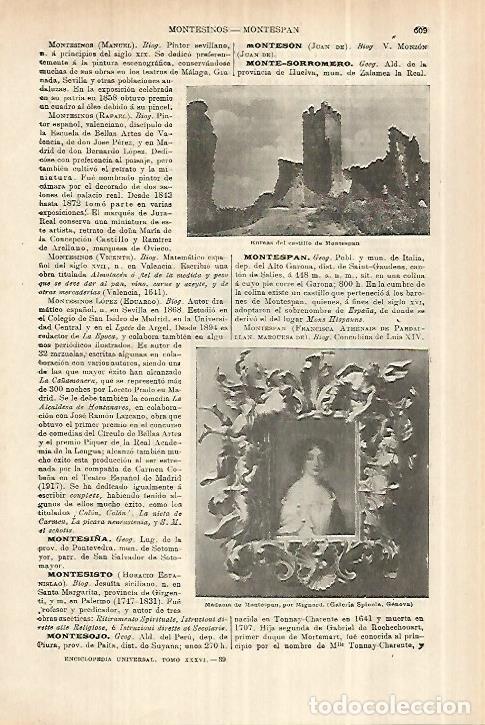 Otros art&iacute;culos de coleccionismo en papel: LAMINA ESPASA 28010: Castillo de Montespan - Varios