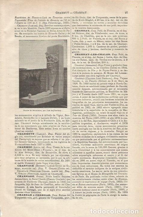 Otros art&iacute;culos de coleccionismo en papel: LAMINA ESPASA 34670: Tumba de Baudelaire - Varios