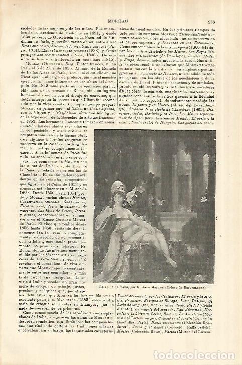 Otros art&iacute;culos de coleccionismo en papel: LAMINA ESPASA 28091: La reina de Saba por G. Moreau - Varios