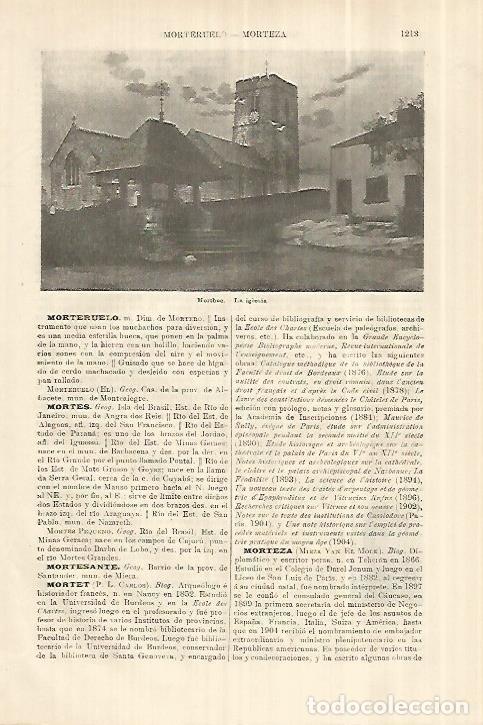 Otros art&iacute;culos de coleccionismo en papel: LAMINA ESPASA 28130: Iglesia de Morthoe Inglaterra - Varios