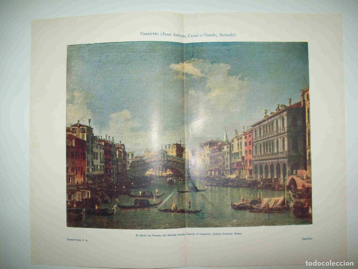 Otros art&iacute;culos de coleccionismo en papel: LAMINA ESPASA 28190: El Rialto por Canaletto - Varios