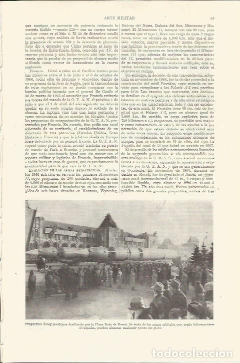 Otros art&iacute;culos de coleccionismo en papel: LAMINA ESPASA 35720: Arte militar. Proyectiles sovieticos - Varios