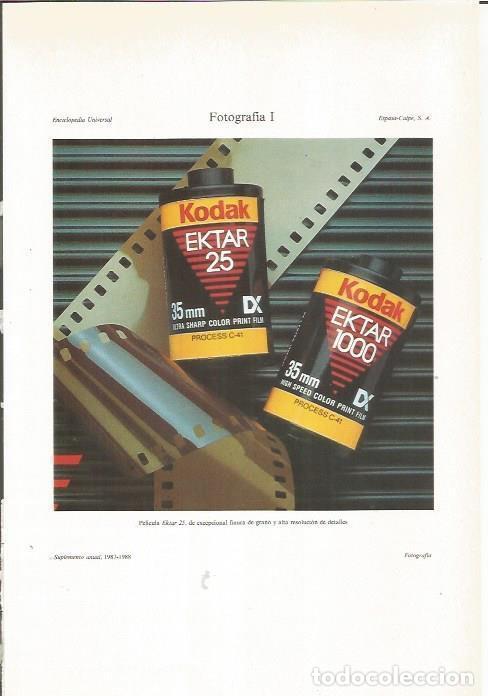 Otros art&iacute;culos de coleccionismo en papel: LAMINA ESPASA 35381: Pelicula Ektar 25 - Varios