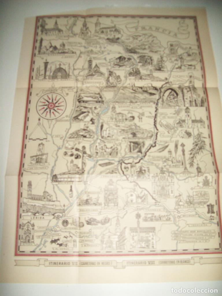 Otros art&iacute;culos de coleccionismo en papel: LAMINA 21680: Mapa Itinerario VII y VIII - Josep Pla