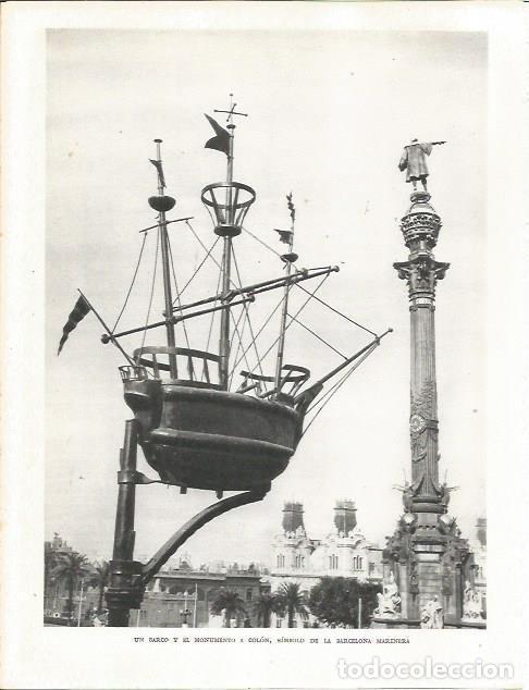 Otros art&iacute;culos de coleccionismo en papel: LAMINA 21545: Monumento a Colon en Barcelona - Josep Pla