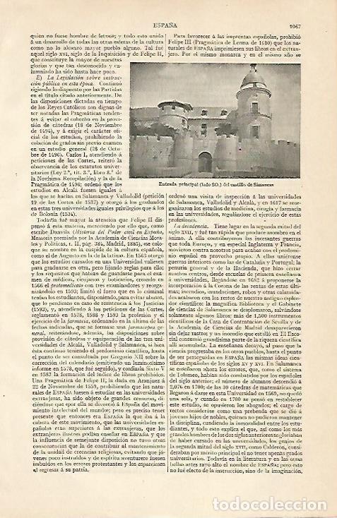 Otros art&iacute;culos de coleccionismo en papel: LAMINA ESPASA 10317: Castillo de Simancas - Varios