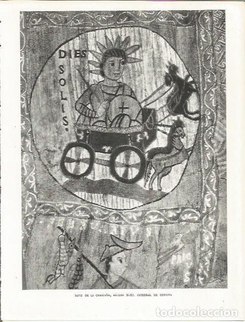 Otros art&iacute;culos de coleccionismo en papel: LAMINA 21569: Tapiz de la Creacion en la Catedral de Girona - Josep Pla