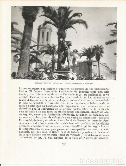 Otros art&iacute;culos de coleccionismo en papel: LAMINA 21636: Sabadell - Josep Pla