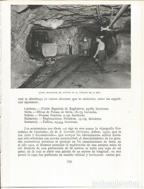 Otros art&iacute;culos de coleccionismo en papel: LAMINA 21651: Interior de la mina de Suria - Josep Pla