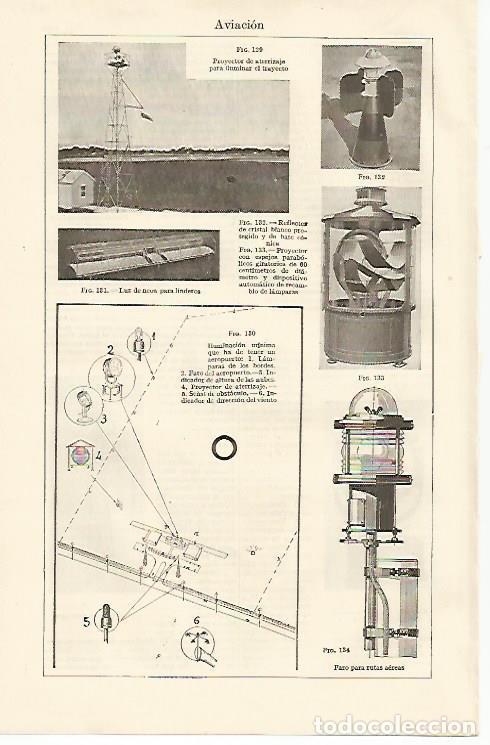 Otros art&iacute;culos de coleccionismo en papel: LAMINA ESPASA 10933: Faros y protectores para aviacion - Varios