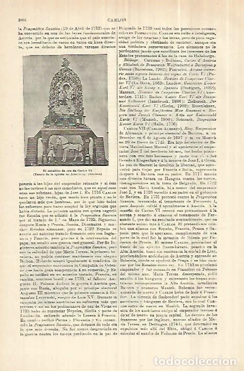 Otros art&iacute;culos de coleccionismo en papel: LAMINA ESPASA 28349: Caballito de oro de Carlos VI - Varios