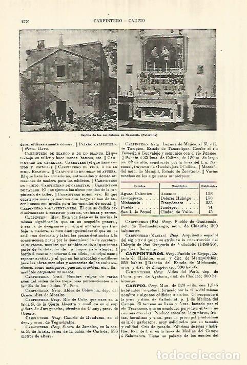 Otros art&iacute;culos de coleccionismo en papel: LAMINA ESPASA 28402: Capilla de los Carpinteros en Nazaret - Varios