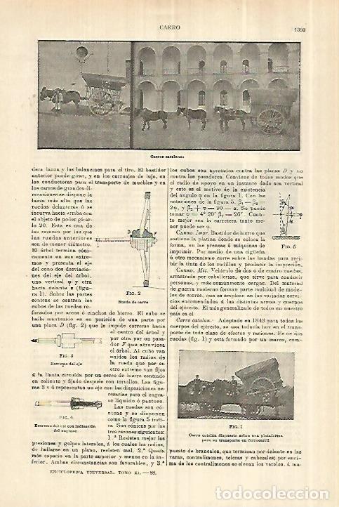 Otros art&iacute;culos de coleccionismo en papel: LAMINA ESPASA 28418: Carros catalanes - Varios