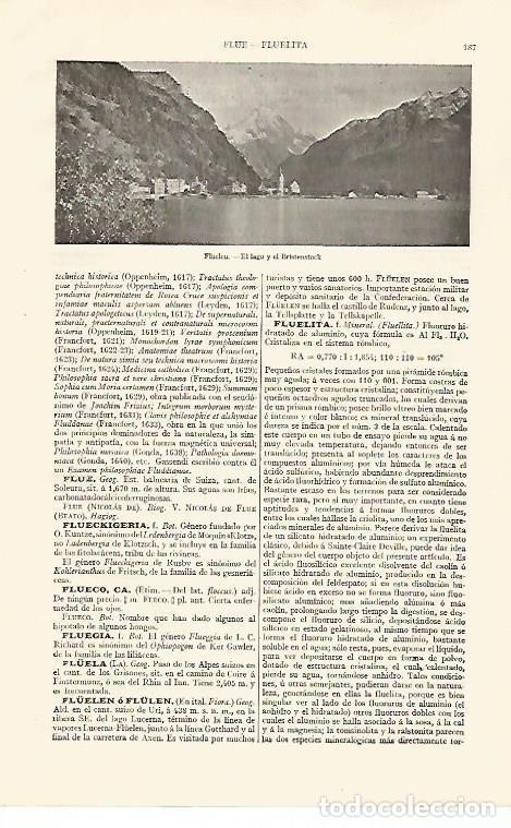 Otros art&iacute;culos de coleccionismo en papel: LAMINA ESPASA 28524: Lago de Fluelen Suiza - Varios