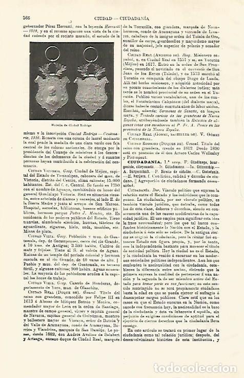 Otros art&iacute;culos de coleccionismo en papel: LAMINA ESPASA 28626: Medalla de Ciudad Rodrigo - Varios