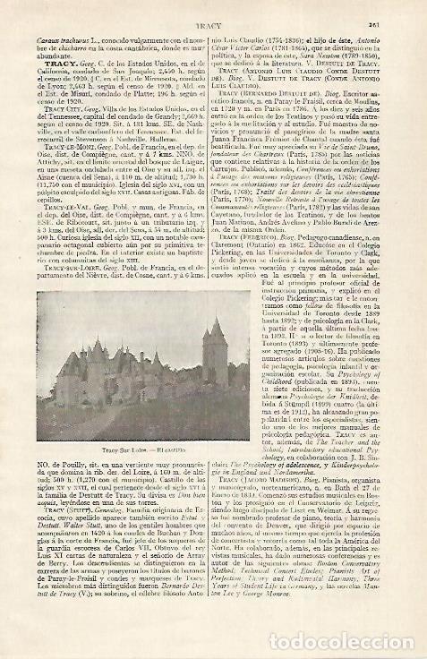 Otros art&iacute;culos de coleccionismo en papel: LAMINA ESPASA 28752: Castillo de Tracy-sur-Loire Francia - Varios