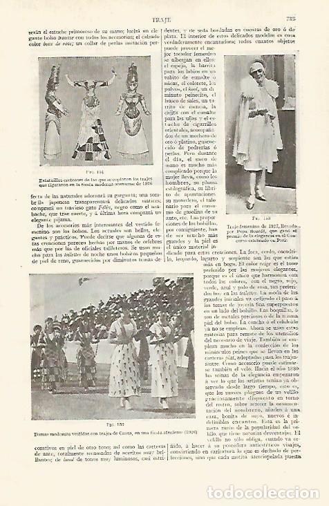 Otros art&iacute;culos de coleccionismo en papel: LAMINA ESPASA 28811: Traje de 1927 - Varios