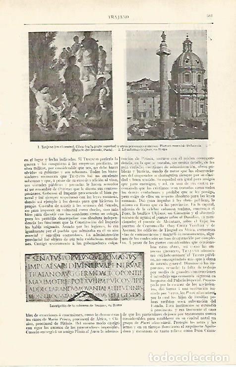 Otros art&iacute;culos de coleccionismo en papel: LAMINA ESPASA 28772: Trajano - Varios