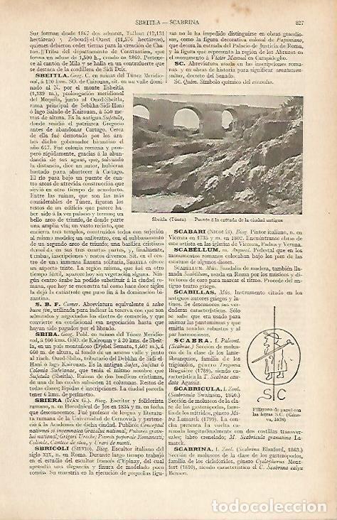 Otros art&iacute;culos de coleccionismo en papel: LAMINA ESPASA 19591: Puente en Sbeitla Tunez - Varios