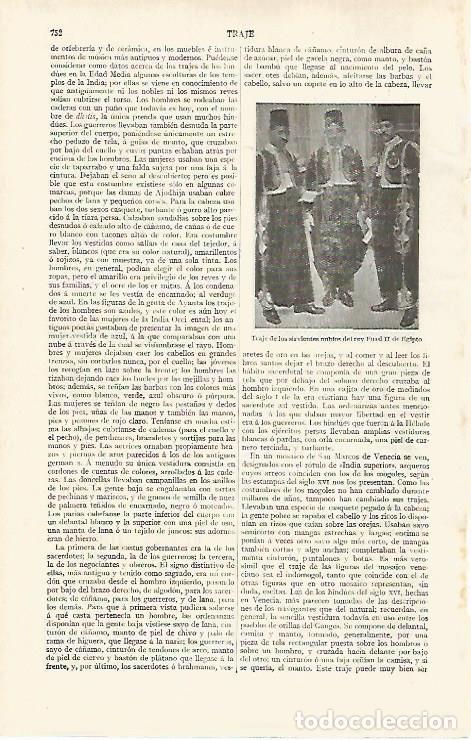 Otros art&iacute;culos de coleccionismo en papel: LAMINA ESPASA 28818: Traje de los sirvientes del rey Fuad II de Egipto - Varios