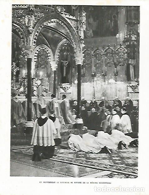 Otros art&iacute;culos de coleccionismo en papel: LAMINA 10539: Liturgia en Montserrat - Josep Pla