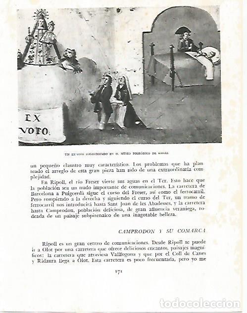 Otros art&iacute;culos de coleccionismo en papel: LAMINA 10507: Ex voto del Museo de Ripoll - Josep Pla