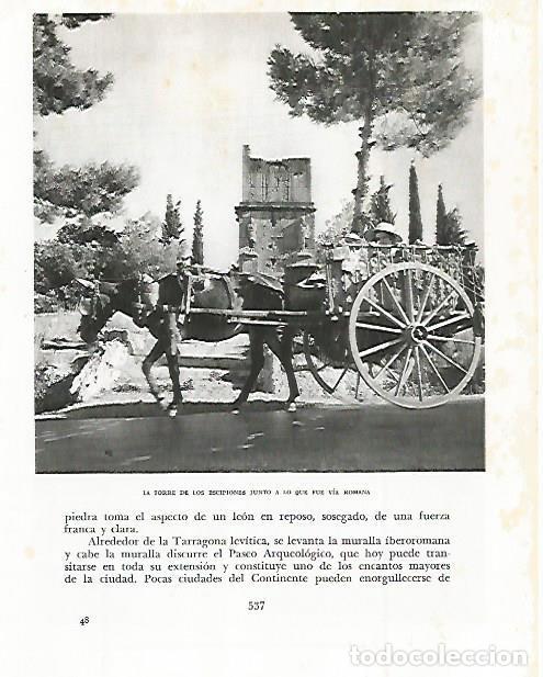 Otros art&iacute;culos de coleccionismo en papel: LAMINA 10659: Torre de los Escipiones en Tarragona - Josep Pla
