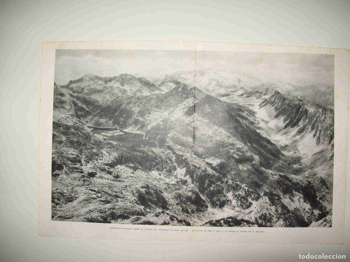 Otros art&iacute;culos de coleccionismo en papel: LAMINA 10684: Vista desde la cumbre del Montardo de Aran - Josep Pla