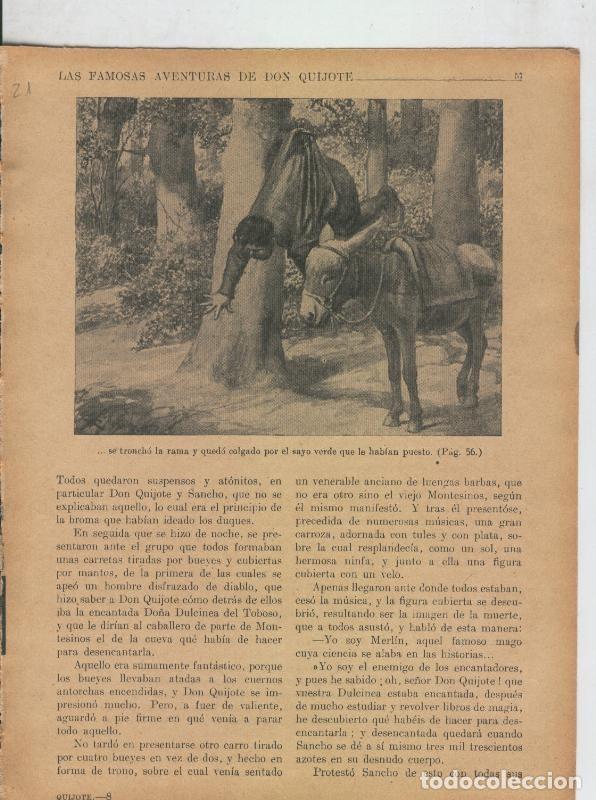 Otros art&iacute;culos de coleccionismo en papel: Las famosas aventuras de Don Quijote lamina 21 - Varios