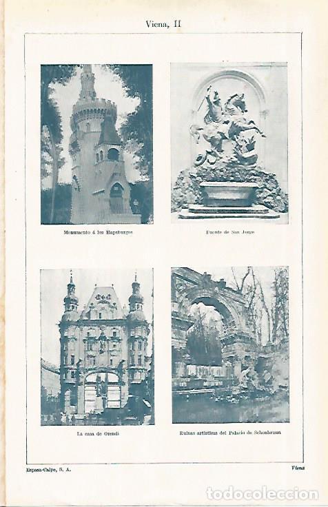 Otros art&iacute;culos de coleccionismo en papel: LAMINA ESPASA 28976: Monumentos de Viena - Varios