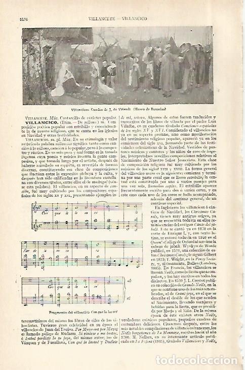 Otros art&iacute;culos de coleccionismo en papel: LAMINA ESPASA 29085: Villancicos por J. de Vriendt - Varios