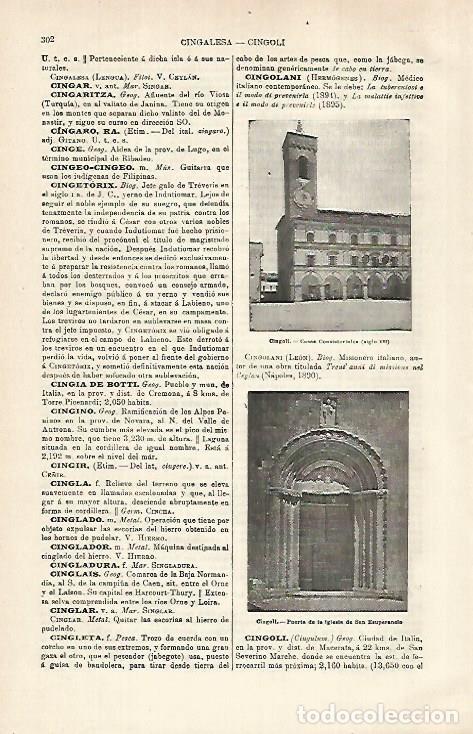 Otros art&iacute;culos de coleccionismo en papel: LAMINA ESPASA 29289: Ayuntamiento de Cingoli Italia - Varios