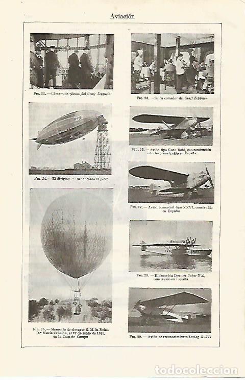 Otros art&iacute;culos de coleccionismo en papel: LAMINA ESPASA 19112: Graff Zeppelin Loving R111 y la reina M Cristina en la Casa de Campo - Varios