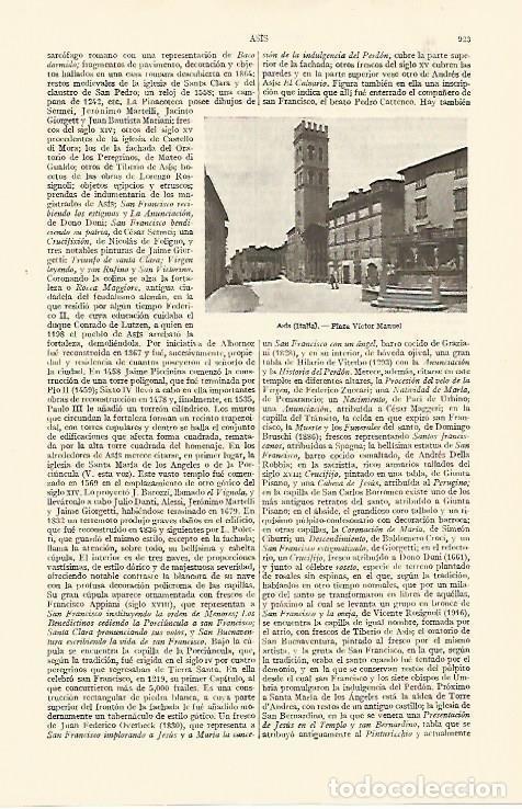 Otros art&iacute;culos de coleccionismo en papel: LAMINA ESPASA 10899: Plaza Victor Manuel de Asis Italia - Varios