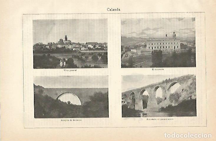 Otros art&iacute;culos de coleccionismo en papel: LAMINA De ESPASA 00152: Calanda Teruel - Varios autores