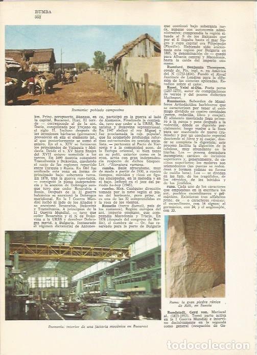 Otros art&iacute;culos de coleccionismo en papel: LAMINA 24809: Rumania: poblado y factoria mecanica en Bucarest - VVAA