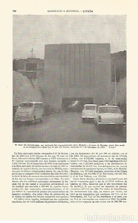 Otros art&iacute;culos de coleccionismo en papel: LAMINA ESPASA 29356: Tunel de Guadarrama Madrid - Varios